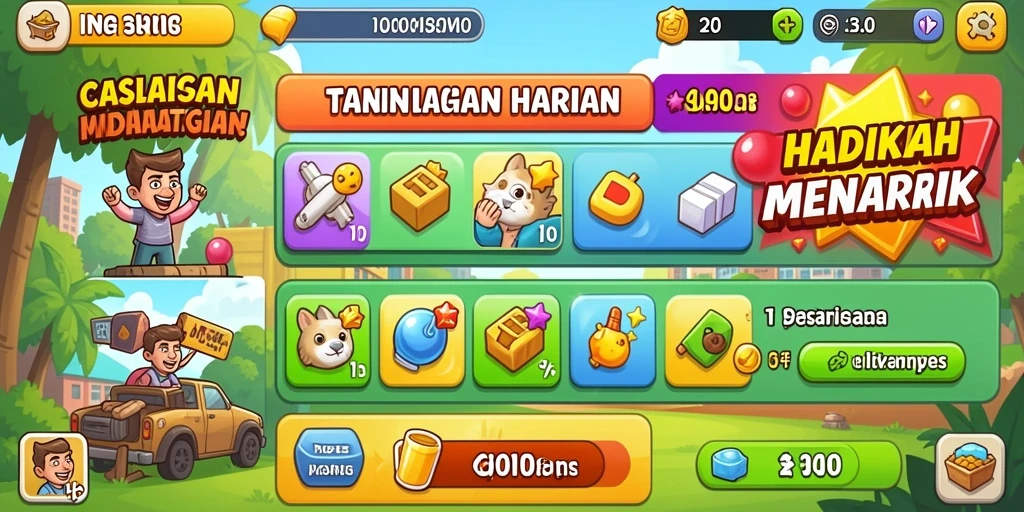 Fitur bonus harian yang menarik untuk dicoba setiap hari.