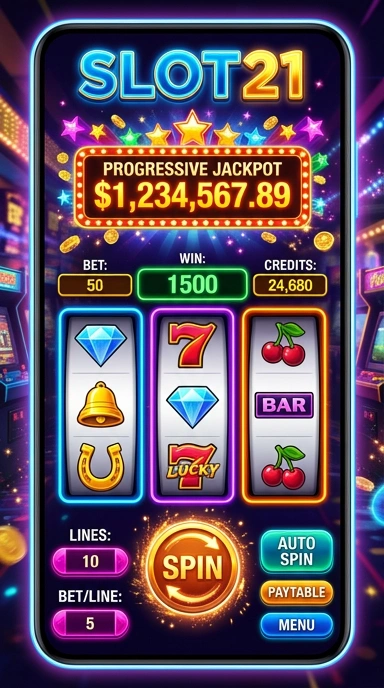 slot21 — layar beranda